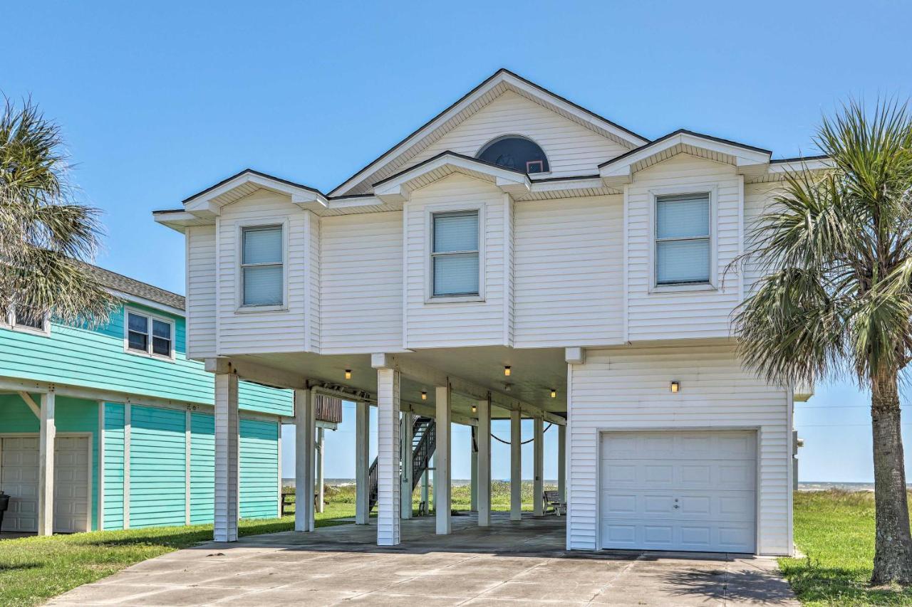 Oceanfront Galveston Home - Walk To Beach! ภายนอก รูปภาพ