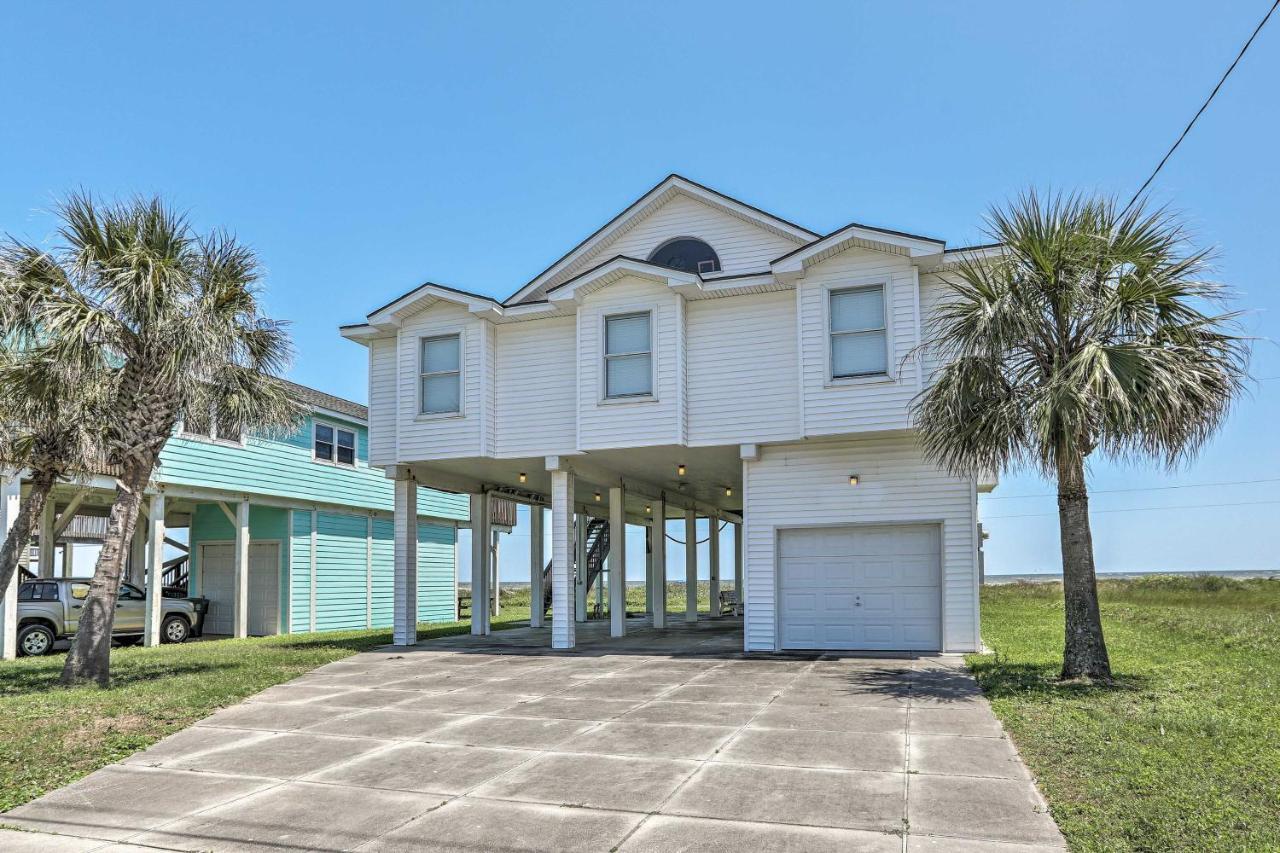 Oceanfront Galveston Home - Walk To Beach! ภายนอก รูปภาพ